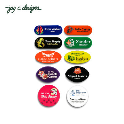 Circular Name Tags