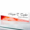 The Signature Desk Name Plate - Clear