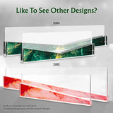 Chevron Desk Name Plate - Clear