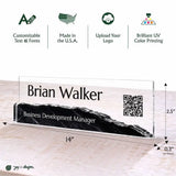 Terrain Desk Name Plate - Clear