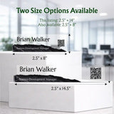Terrain Desk Name Plate - Clear