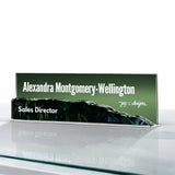 Terrain Desk Name Plate - Frosted