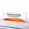 The Arc Desk Name Plate - Clear