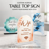 Arch Acrylic Table Sign