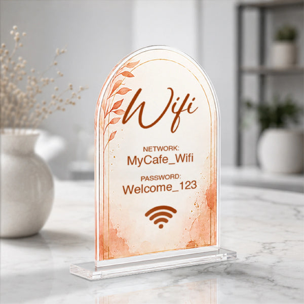 Arch Acrylic Table Sign
