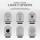 Oval Acrylic Table Sign
