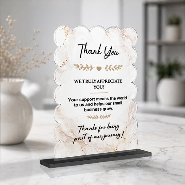 Cloud Acrylic Table Sign