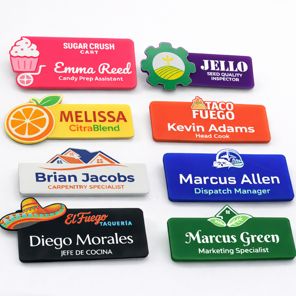 Glossy Name Tags