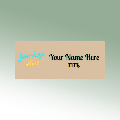 Customized Nametag | Acrylic Nametags | Name plate | Full Color custom nametag | Black and White Nametag | Red Blue Green Yellow Nametag | Clear Acrylic