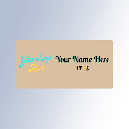 Customized Nametag | Acrylic Nametags | Name plate | Full Color custom nametag | Black and White Nametag | Red Blue Green Yellow Nametag | Clear Acrylic