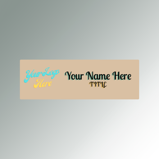 Customized Nametag | Acrylic Nametags | Name plate | Full Color custom nametag | Black and White Nametag | Red Blue Green Yellow Nametag | Clear Acrylic