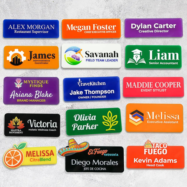 Glossy Name Tags
