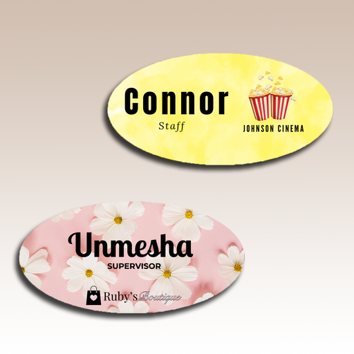 Customized Nametag | Acrylic Nametags | Name plate | Full Color custom nametag | Black and White Nametag | Red Blue Green Yellow Nametag | Clear Acrylic