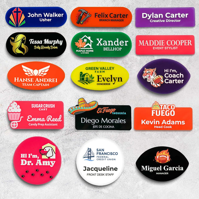Circular Name tag