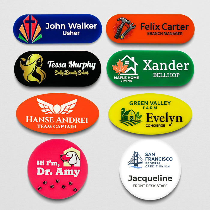Circular Name tag