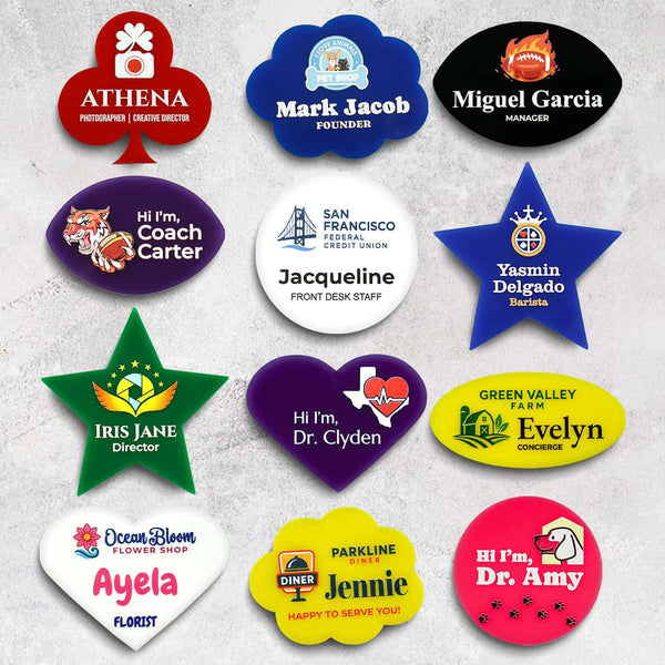Special Shape Name tag