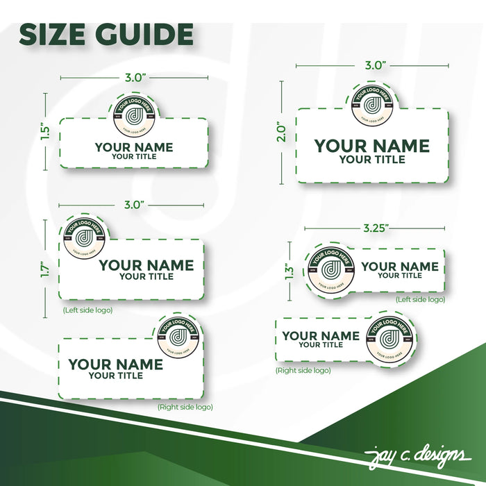 Logo cut-out Name tag