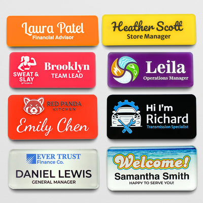 Rectangular Name tag