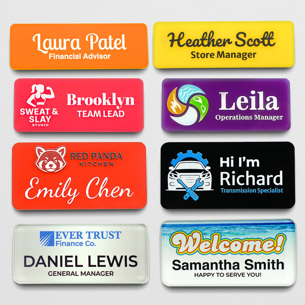 Rectangular Name tag