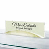 The Arc Desk Name Plate - Frosted