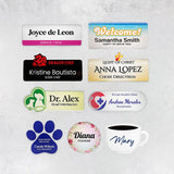 Clear UV Printed Name Tags