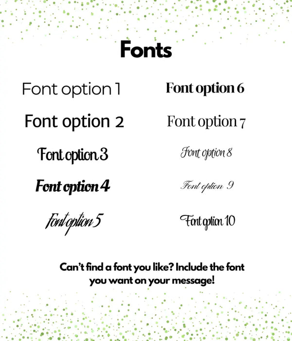 Nametag Fonts
