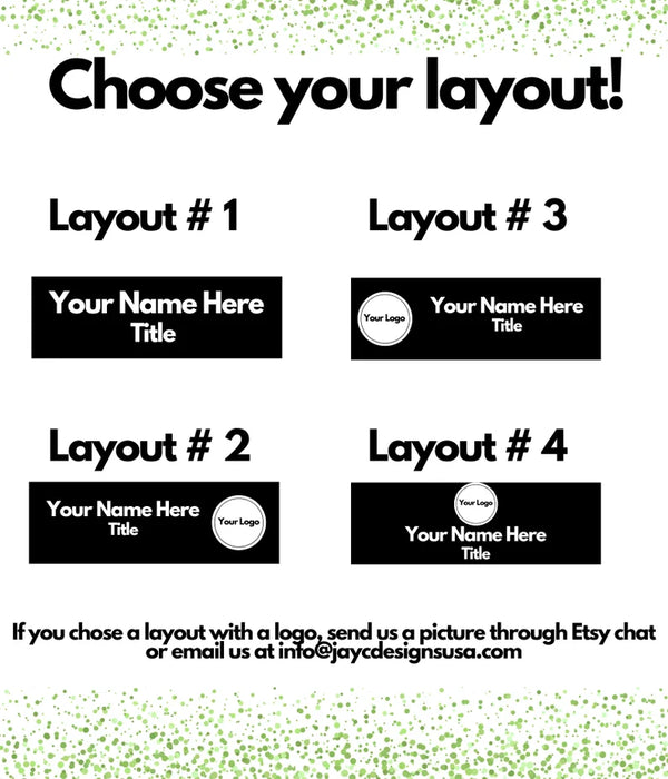 Nametag Layouts