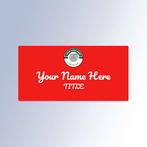 Customized Nametag | Acrylic Nametags | Name plate | Full Color custom nametag | Black and White Nametag | Red Blue Green Yellow Nametag | Clear Acrylic