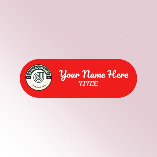 Customized Nametag | Acrylic Nametags | Name plate | Full Color custom nametag | Black and White Nametag | Red Blue Green Yellow Nametag | Clear Acrylic